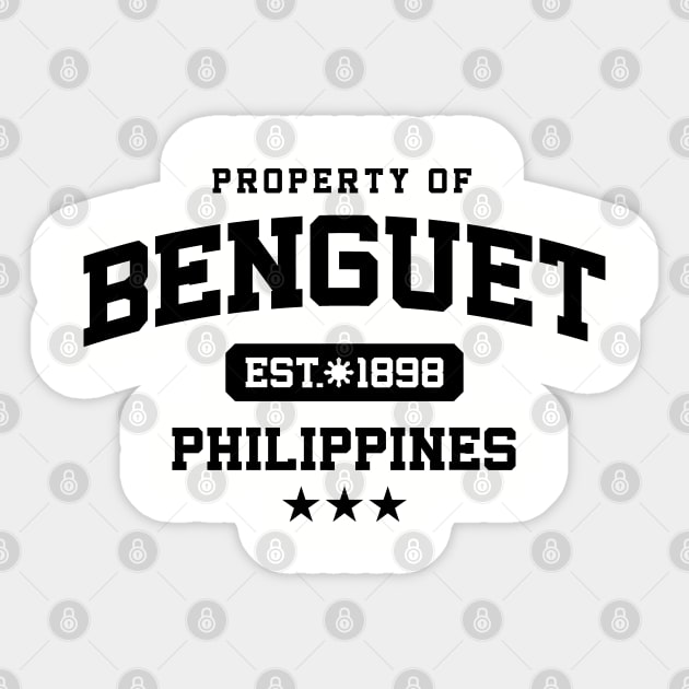 Benguet - Property of the Philippines Shirt Sticker by pinoytee